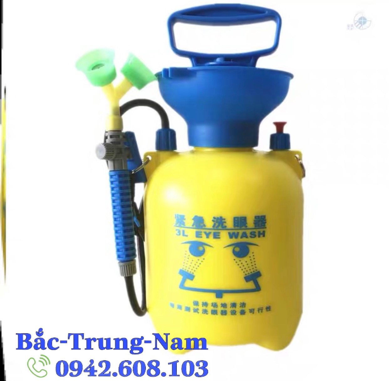 Bình rửa mắt khẩn cấp,bình rửa mắt di động 5l , bình rửa mắt cần tay tiện lợi