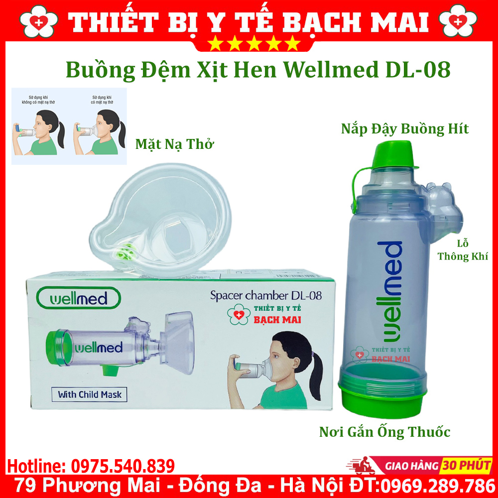 Buồng Đệm Xịt Hen Wellmed DL-08