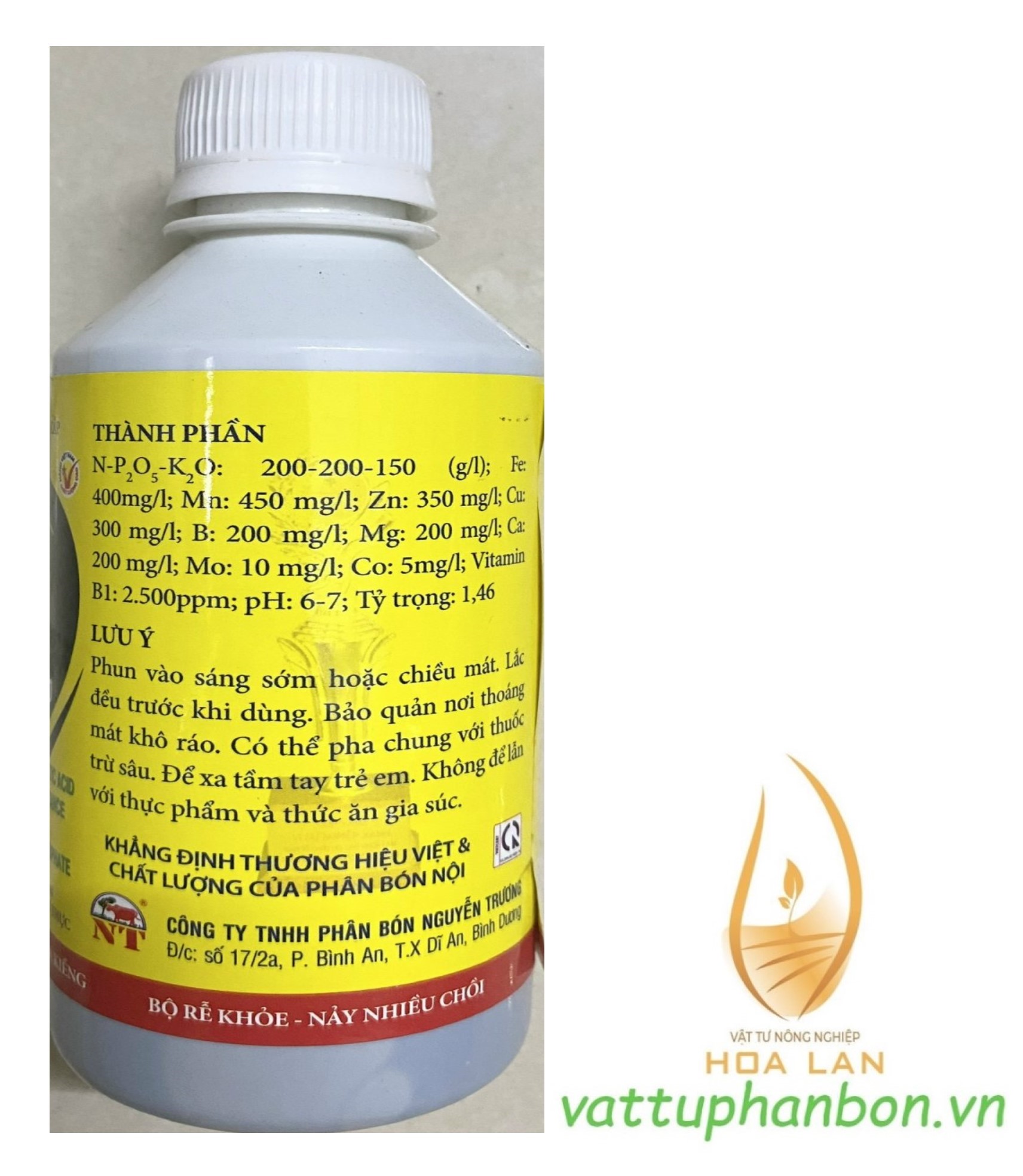 B-1 NT Vitamin Phân Bón lá Đậm đặc cao cấp - #095A# 250ml