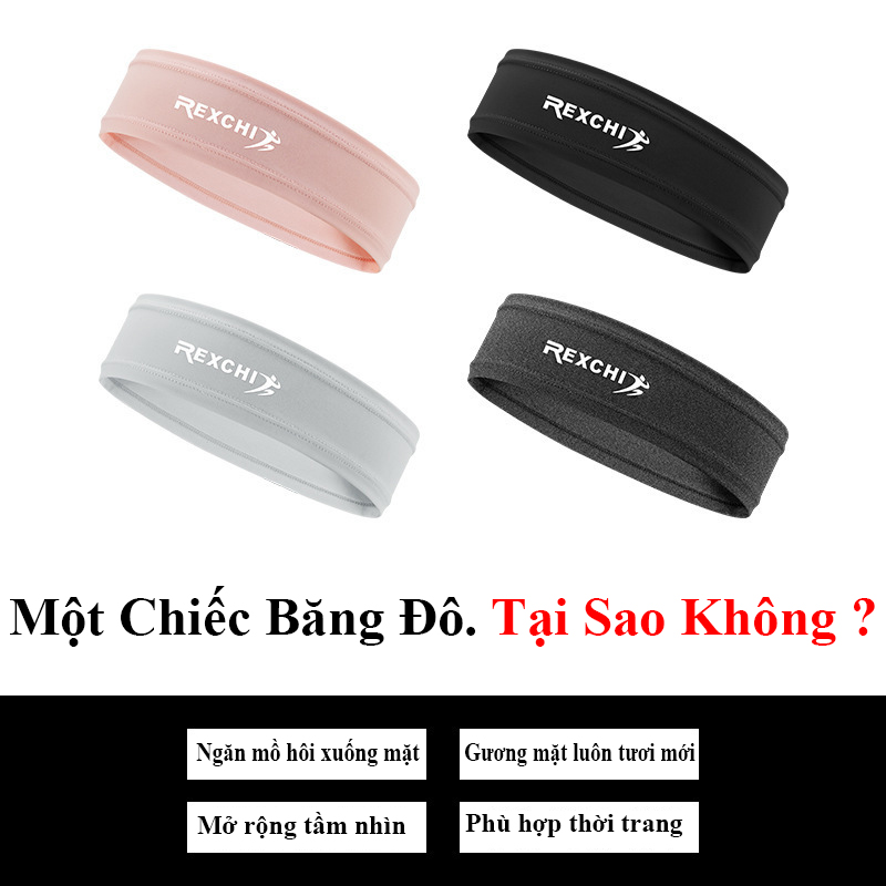 Băng đô trán thể thao nam và nữ, Phụ kiện thể thao, yoga, aerobic, gym, chạy Bộ... siêu co dãn