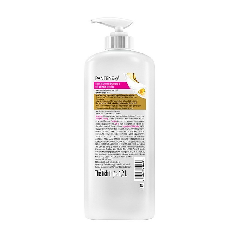 (HCM) Dầu gội Pantene ngăn rụng tóc 1200ml