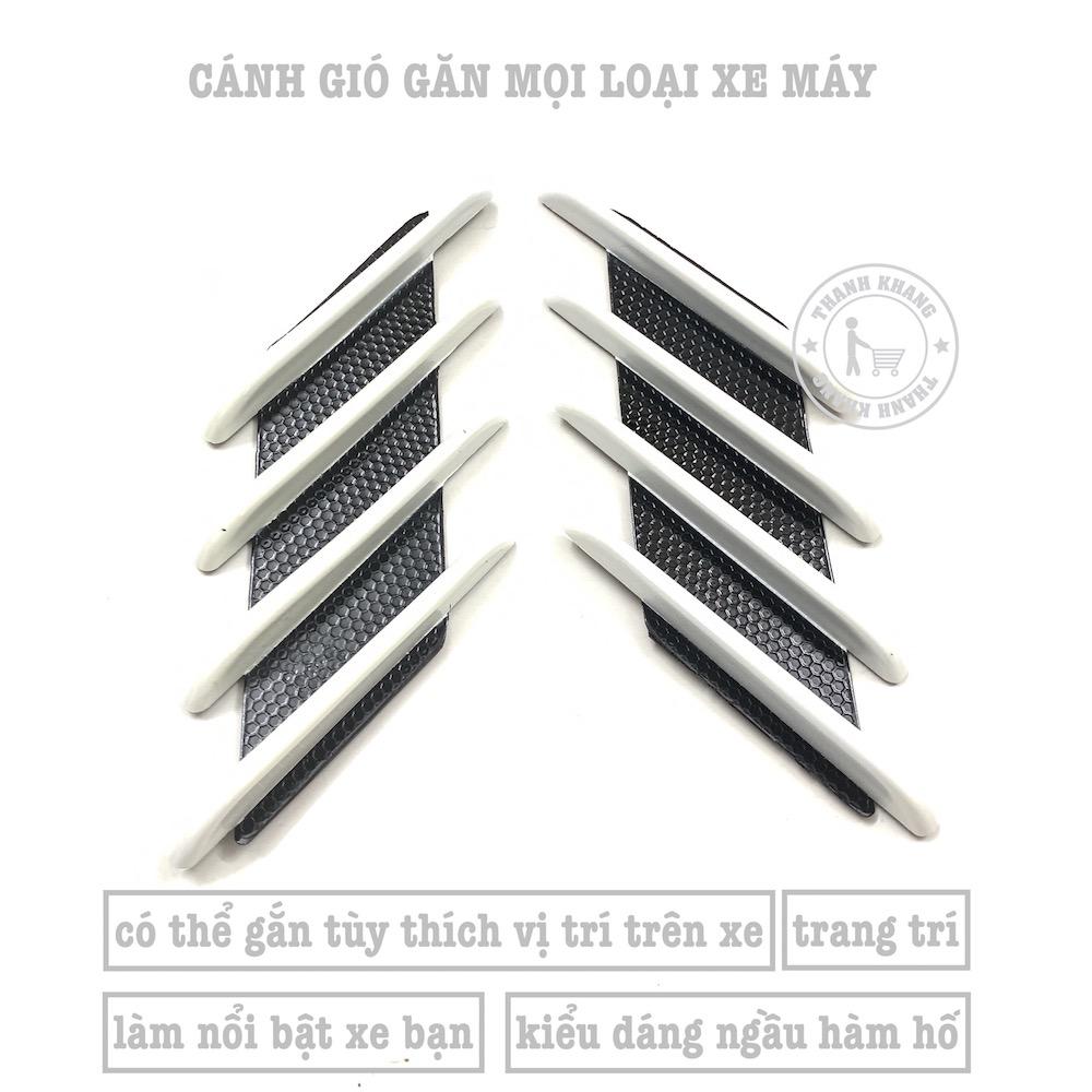 [HCM]Cánh gió gắn mọị loạị xe máy màu trắng thanh khang PVN46