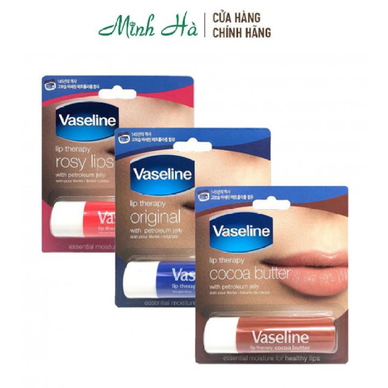 Son dưỡng môi mềm mịn Vaseline  Lip Therapy Original Stick 4.8g cao cấp