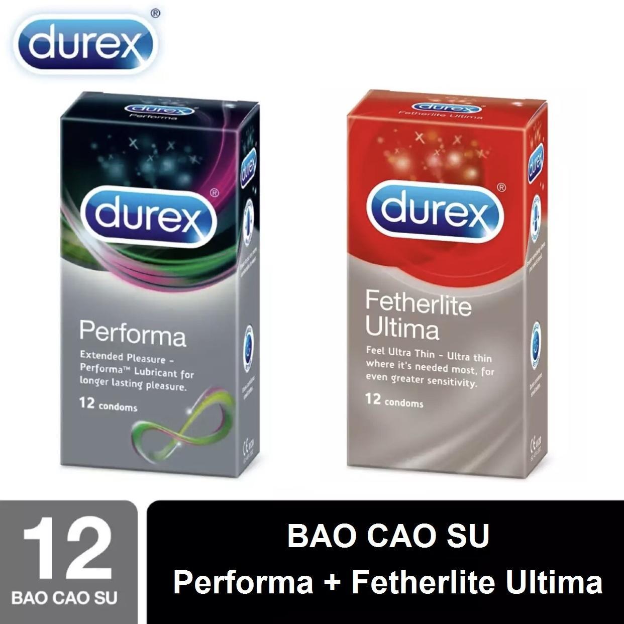 [HCM][24pcs]Combo sieu pham bao cao su durex performa keo dai va ultima sieu mong