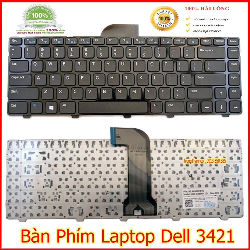 Bàn phím laptop dell 3421 k led