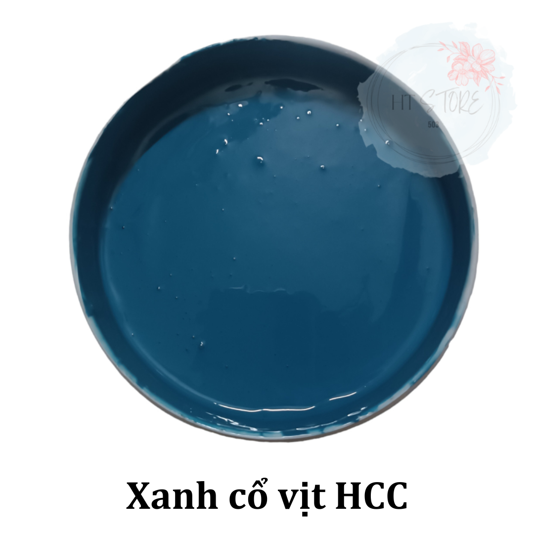 Sơn chậu màu xanh cổ vịt ngoại thất cao cấp và cọ quét sơn