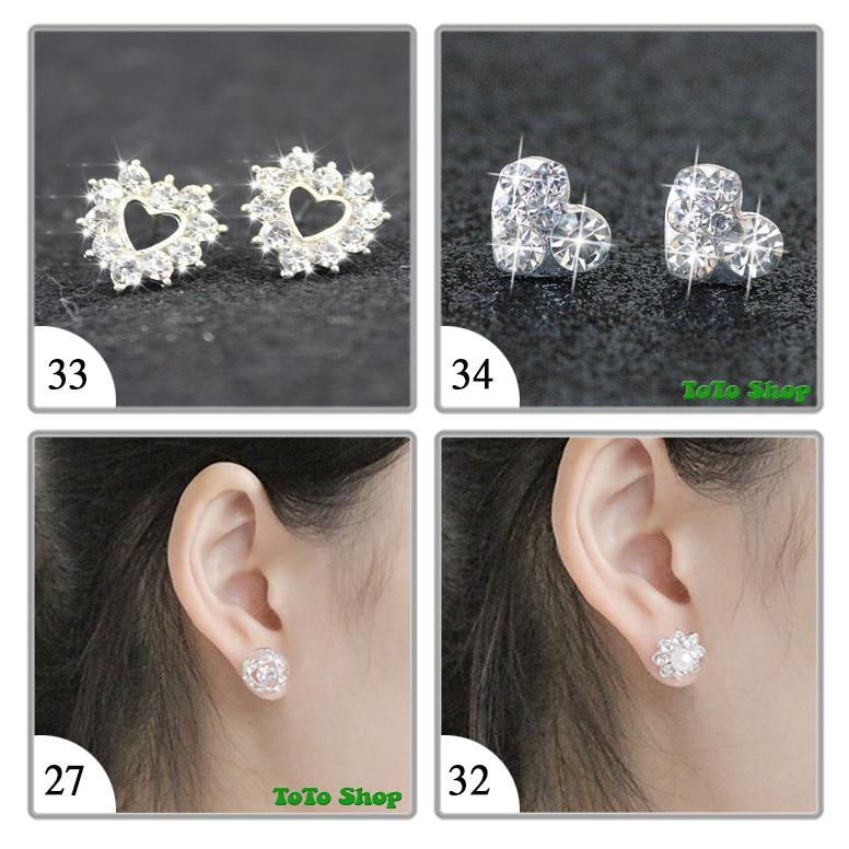 [01 đôi tùy chọn mẫu] Bông tai phong cách Hàn Quốc siêu dễ thương BSTKNu - [ToToShop]