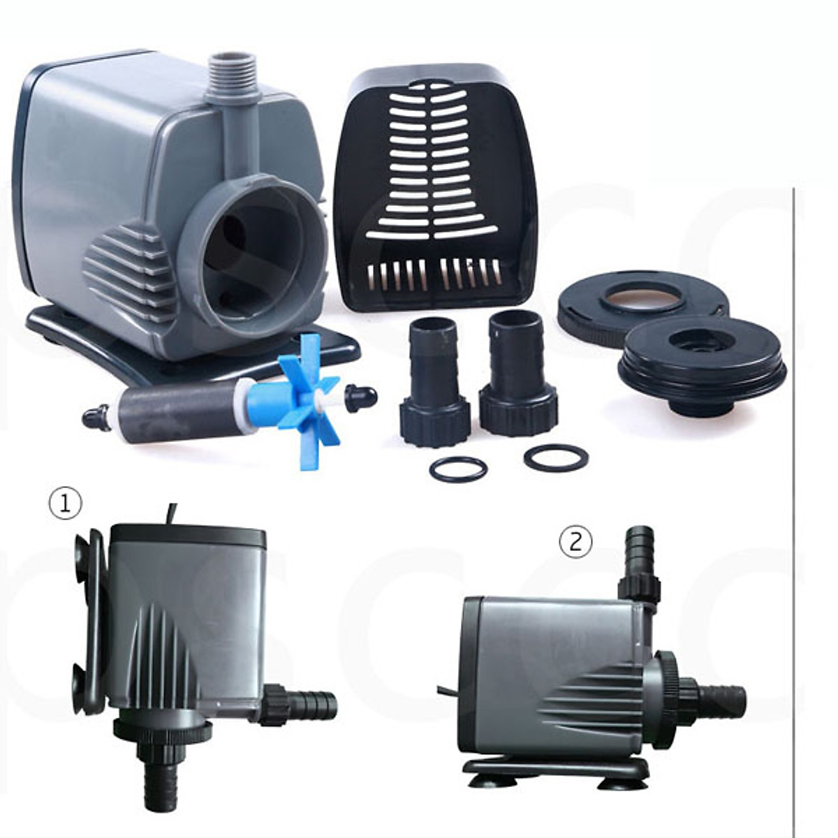 Máy bơm nước Atman AT-105S (37W - 3000l/h) cho bể cá, siêu bền ( Đen)