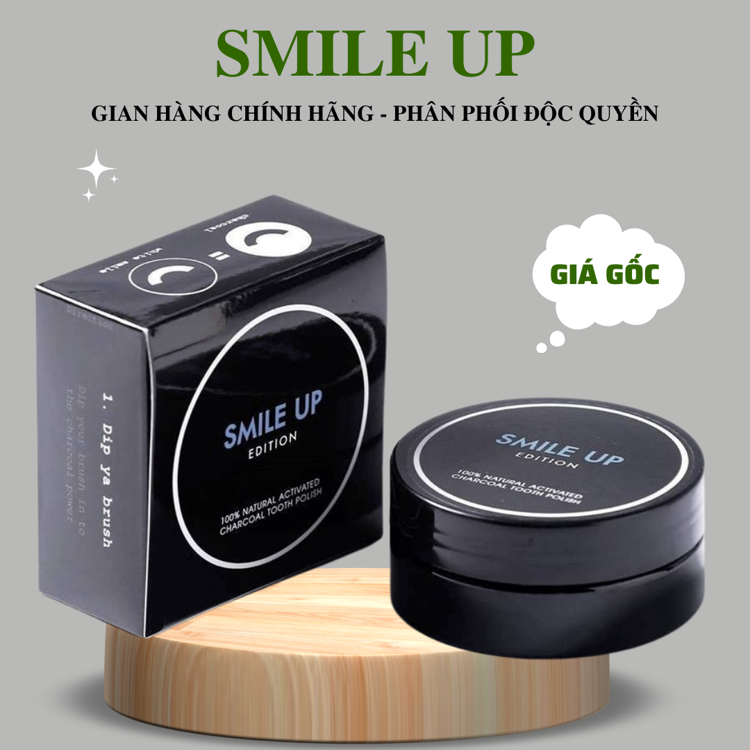 COMBO 2 Hủ Than Hoạt Tính Trắng Răng SMILE UP