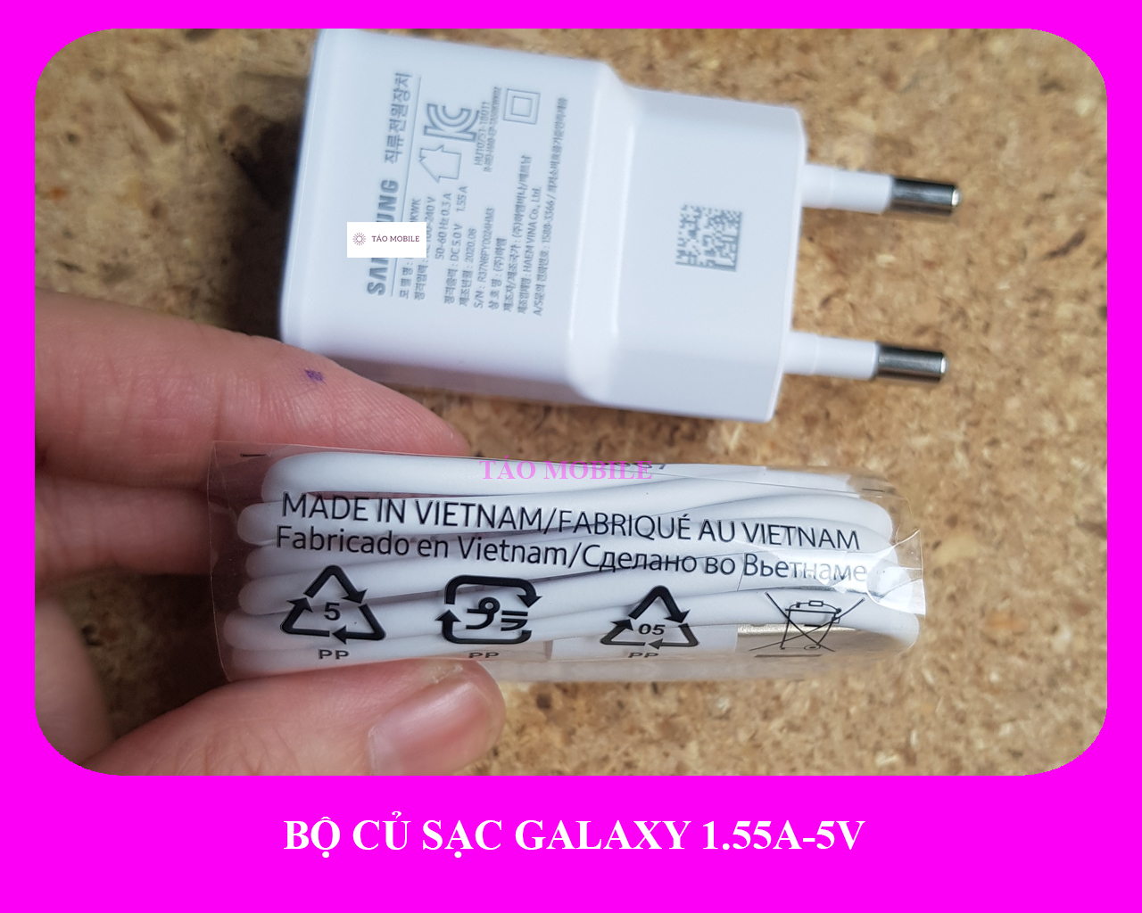 [1.55A-5V] Bộ sạc Galaxy A7 2018 zin công ty 100%