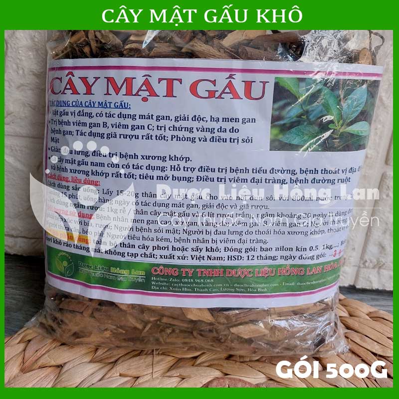 Trà cây mật g.ấ.u khô đóng gói 500g