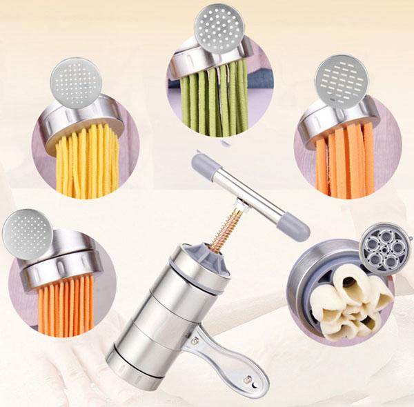 Máy làm bún inox 5 lưỡi cắt, Cách ngâm gạo làm bún/ Khuon ep banh canh - Máy làm bún, mì phở gia đình đa năng, TIỆN LỢI DỄ SỬ DỤNG ( BẢO HÀNH 1 ĐỔI 1 TOÀN QUỐC)