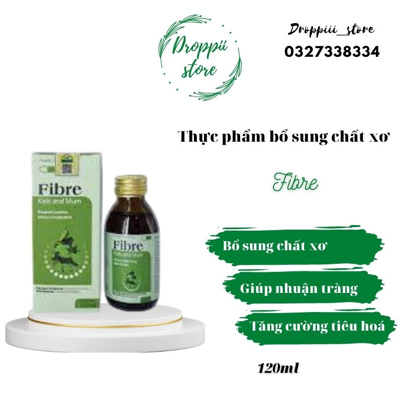 Thực phẩm bổ sung chất xơ tinh Fibre Kids and Mum bổ sung chất xơ cho cơ thể, giúp nhuận tràng tăng cường tiêu hóa MSP 8