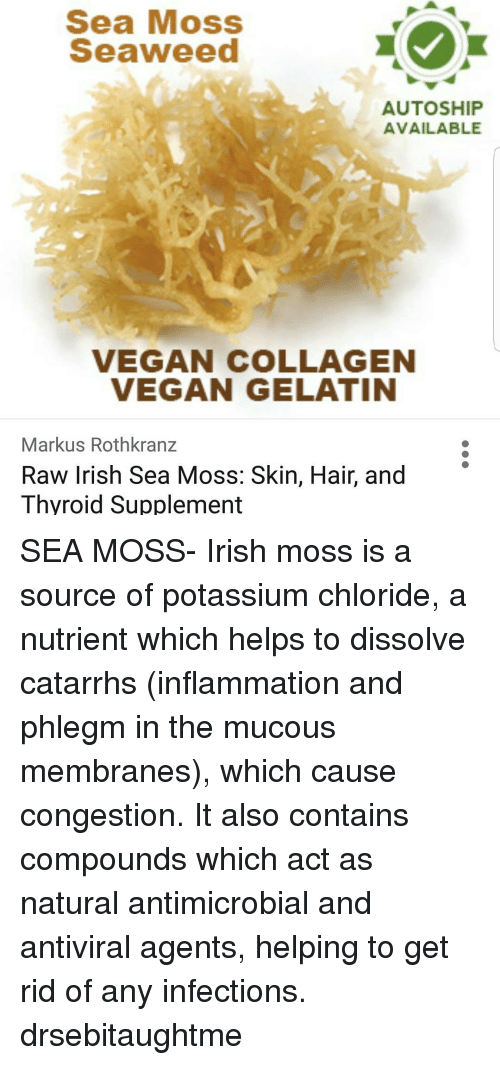 Rong biển Sea Moss (rong sụn, rong câu) Markus 453g