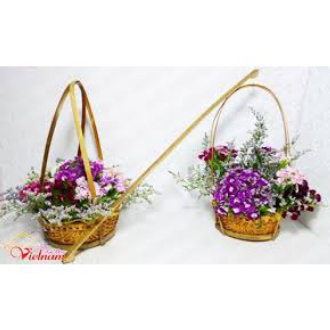 Quang gánh ( gồm quang gánh + 2 thúng + đòn gánh) SIZE TO