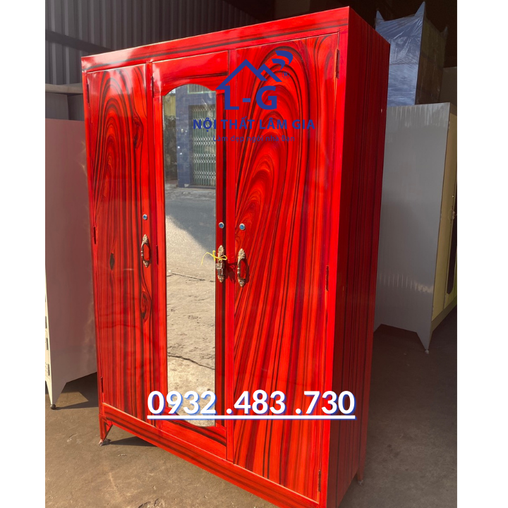 Tủ sắt quần áo giá rẻ - tủ sắt 3 cánh hcm