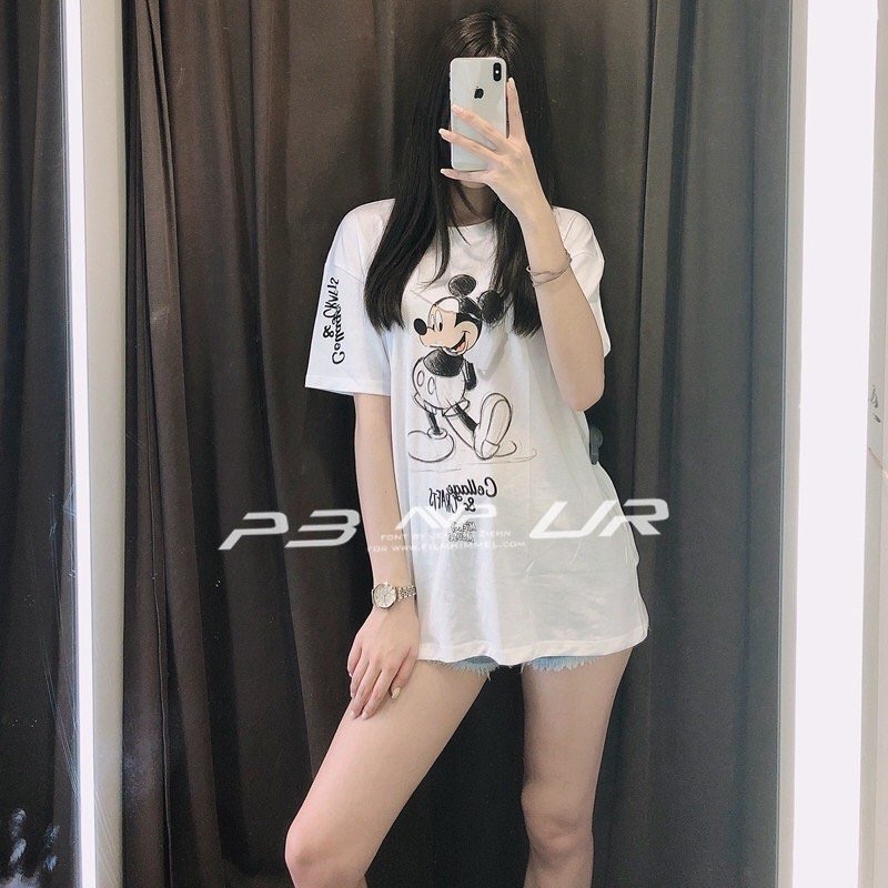 Phông Zara MICKEY in tay