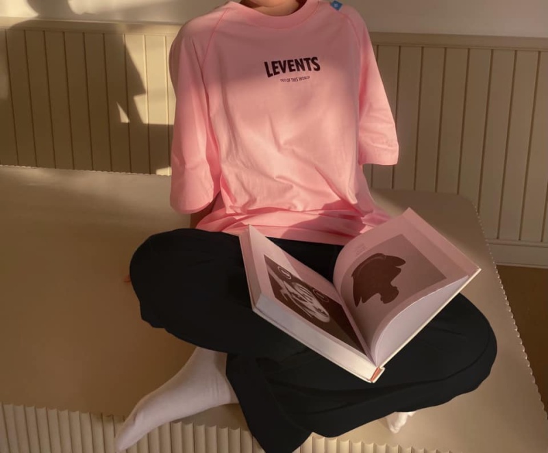 [DF]LEVENTS® Áo thun RAGLAN SPACE TEE / PINK
