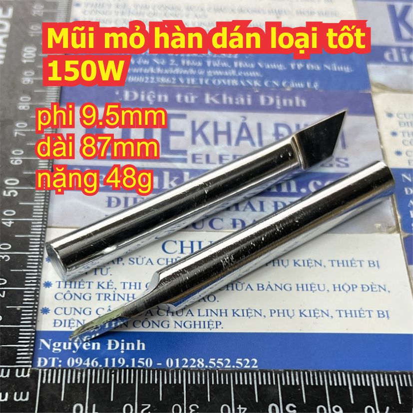 Đầu mũi hàn mỏ hàn dao loại dán hàn ic smd hàng tốt 40w 60w 80w 100w 150w kde2384