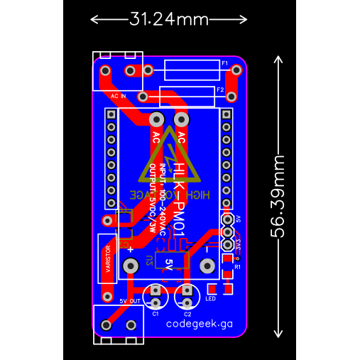 Module Nguồn AC-DC Hi-Link HLK-PM01 5VDC 3W