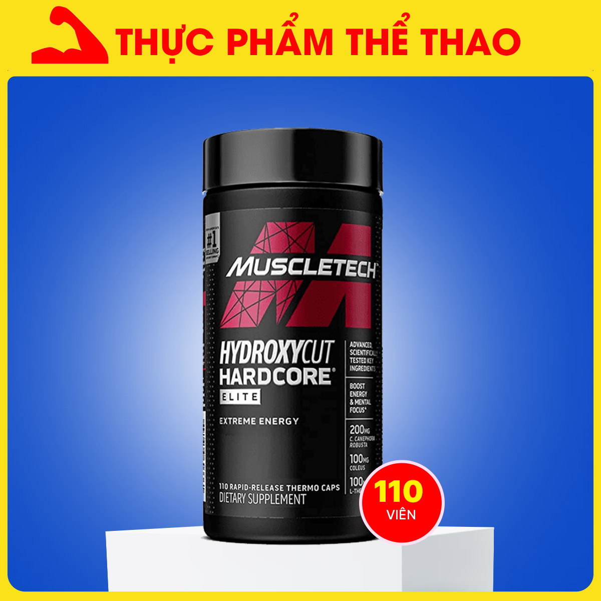 ĐỐT MỠ GIẢM CÂN HYDROXYCUT HARDCORE (100-110-120 viên) - Hàng Chính Hãng MUSCLETECH