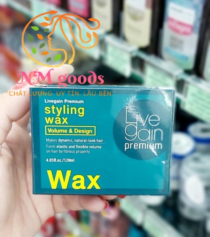 Wax Livegain Premium Styling Wax - Volume & Design (Sáp mềm) nhập khẩu
