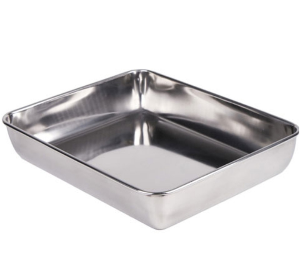 Khay inox loại sâu đựng thực phẩm nhiều kích thước