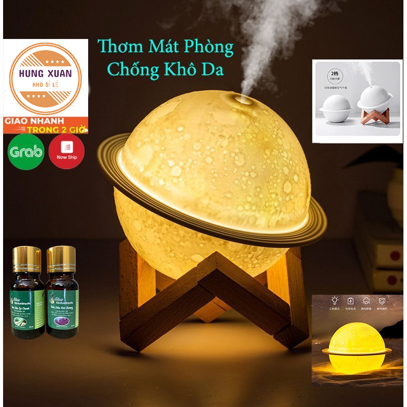 Máy Xông Tinh Dầu Hình sao hỏa (Thay Đèn Ngủ) Phun Sương Tạo Ẩm, Điều Hòa Không Khí Thơm,giảm căng thăng