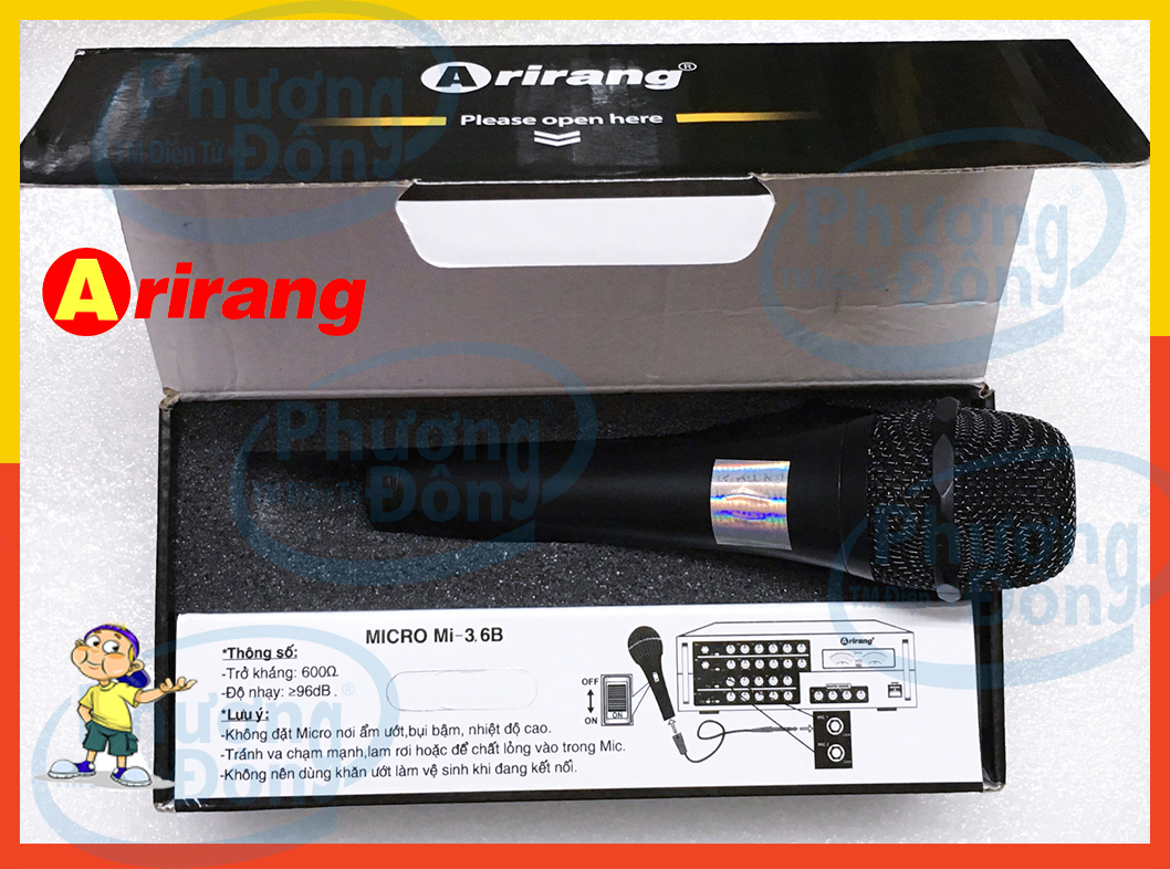 Micro Arirang Mi-3.6B - Mi-3.6A có dây Karaoke siêu bền