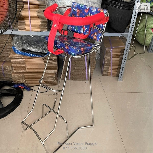 Ghế đi xe máy có tựa lưng cho bé cho xe vespa