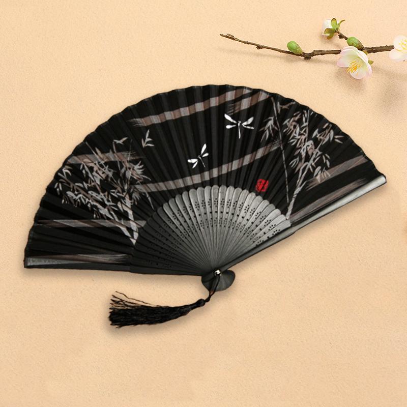 [HCM]Quạt xếp cổ trang quạt cổ trang Trung Hoa Quạt cổ trang dây tuyến phụ kiện chụp ảnh