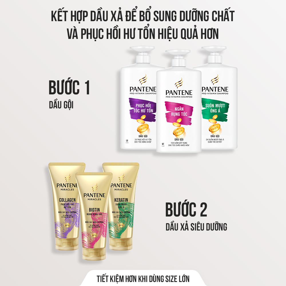 Dầu Gội Hỗ Trợ Giảm Rụng Tóc PANTENE 300Ml
