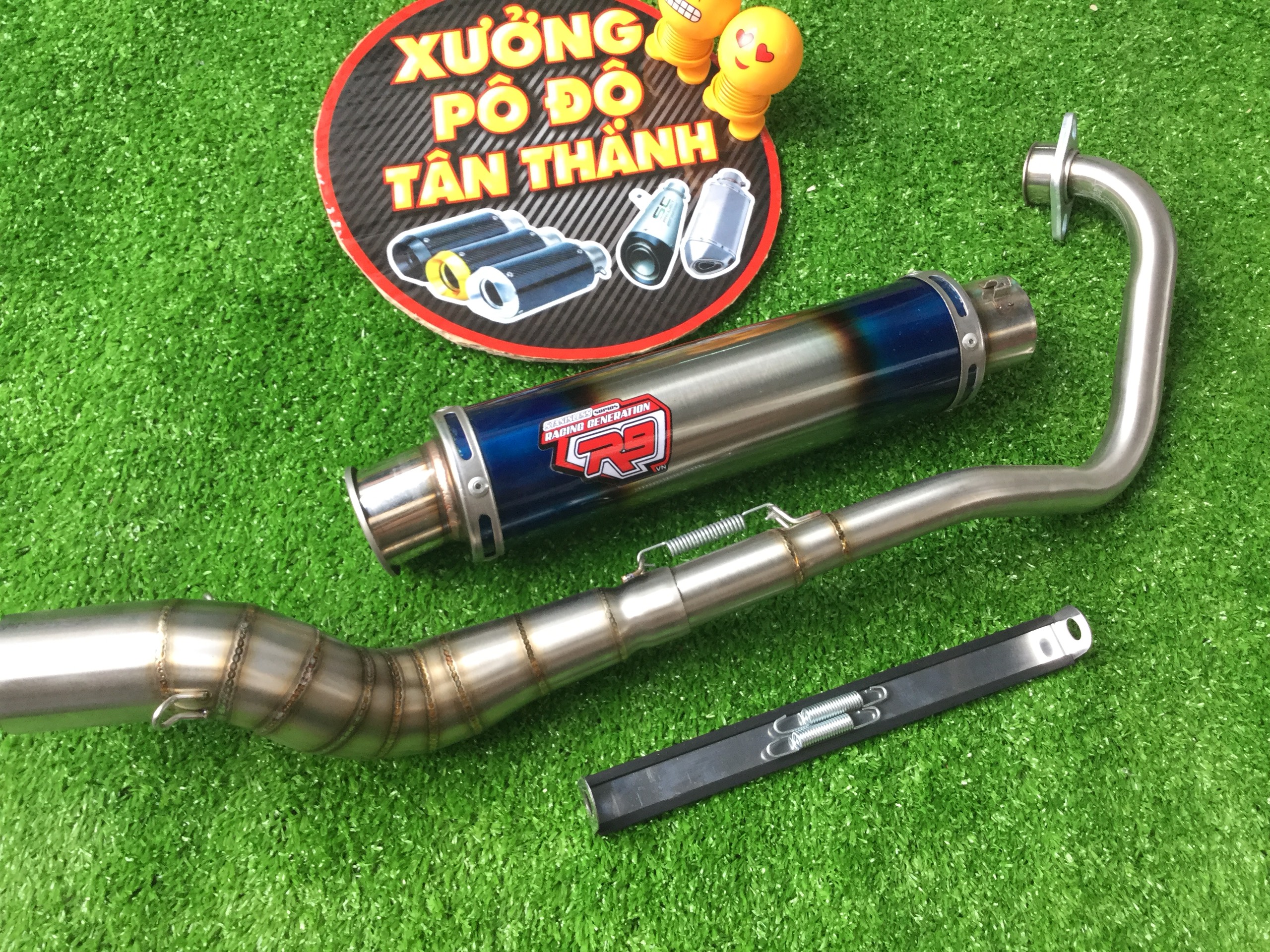 Pô r9 mugello titan full cổ bô độ cho WAVE, SIRIUS, EXCITER, WINER, SONIC, RAIDER FI, SATRIA, GSX , Sản Phẩm Chất Lượng, Gian Hàng Uy Tín, Giá Cả Cực Tốt, Mua Ngay.