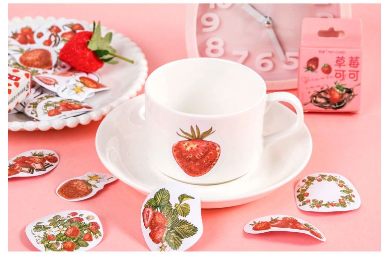 Bộ 45 Sticker Dâu Tây Đáng Yêu E113