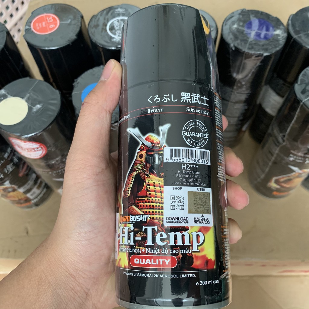 Sơn Samurai sơn xịt xe máy H391** MÀU NÂU HẠT DẺ