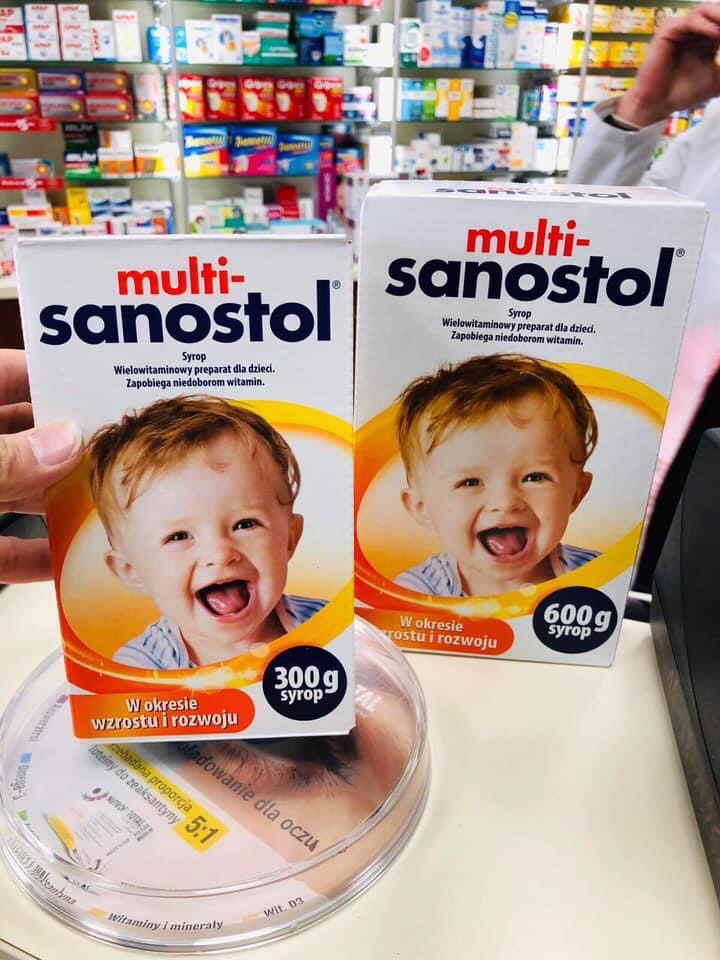 Multi - Sanostol Siro Loại 600g Hàng Balan Cho Bé
