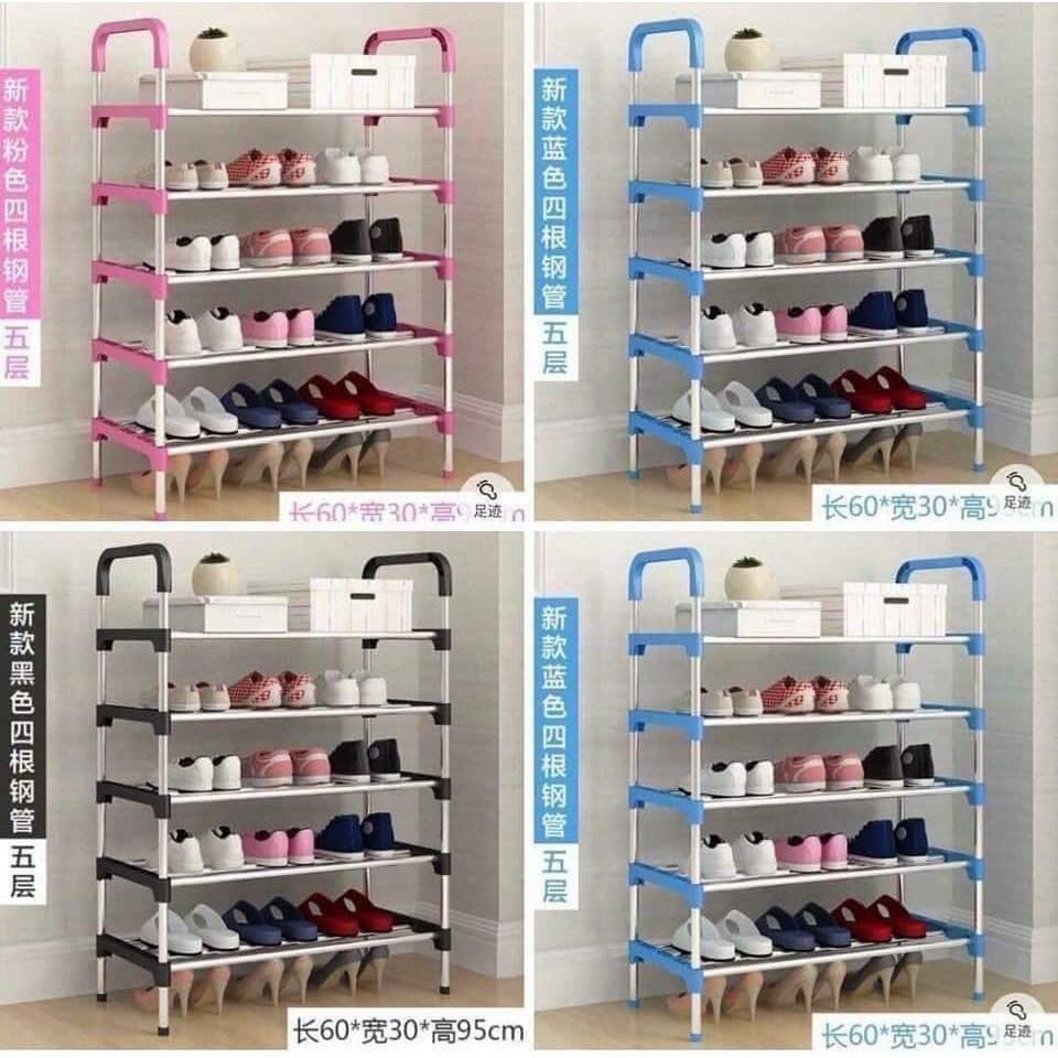 Kệ giày dép 5 tầng mẫu mới - giao màu ngẫu nhiên