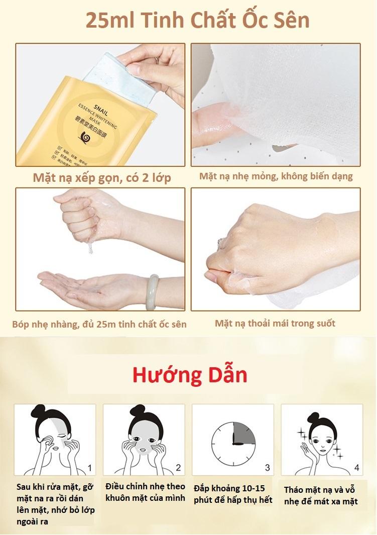 [HCM]Mặt Nạ Làm Trắng Da Tinh Chất Ốc Sên
