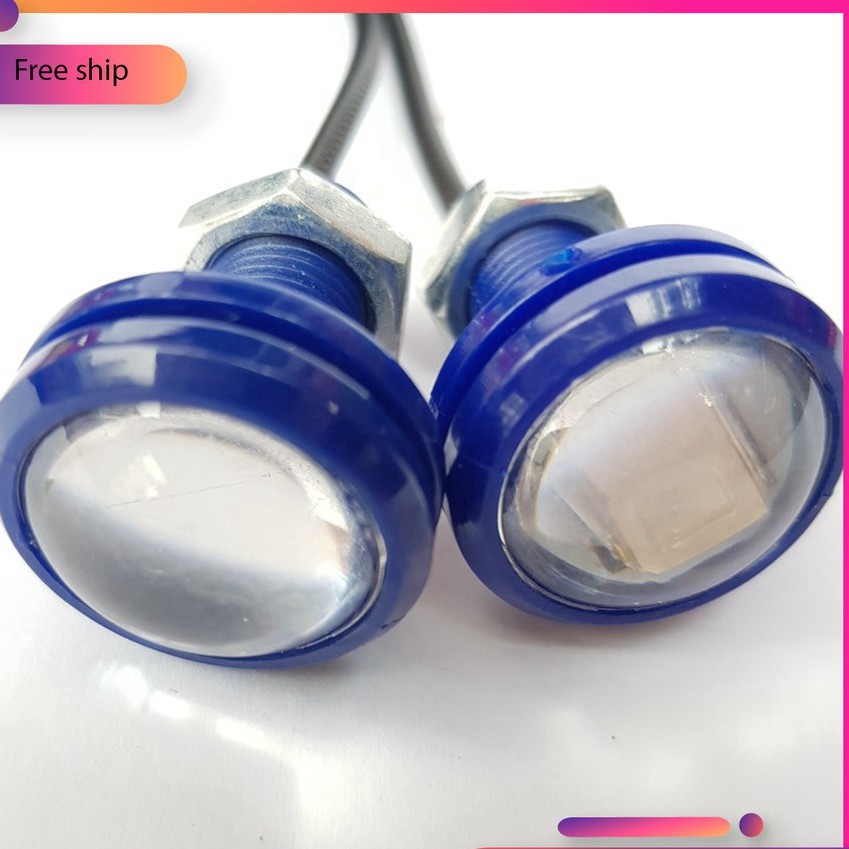 Đèn led xi nhan cúc áo multi xe máy xe đạp điện, GIÁ 1 ĐÔI
