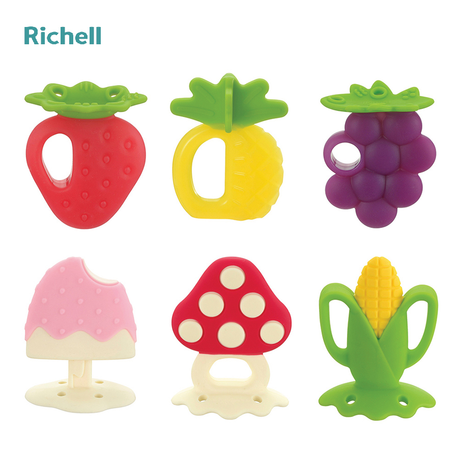 GẶM NƯỚU SILICONE RICHELL (QUẢ DÂU-CÓ HỘP)