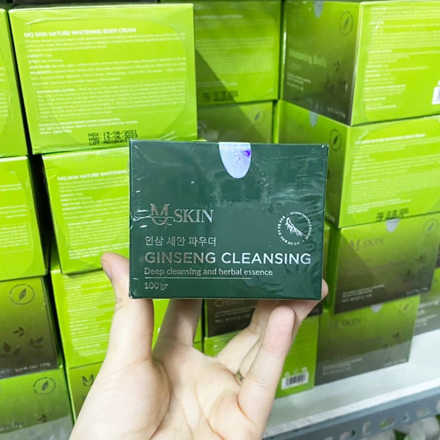 [HCM]Bột Sữa Rửa Mặt Nhân Sâm MQSkin (100ML Mẫu Mới)