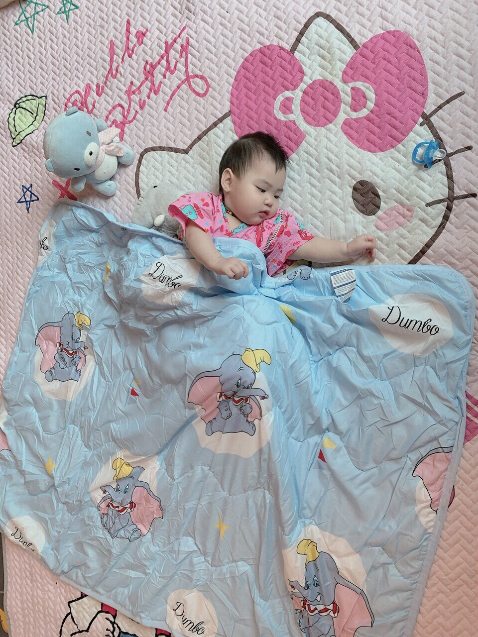 Chăn đũi đắp hè cho bé 1m1x1m3