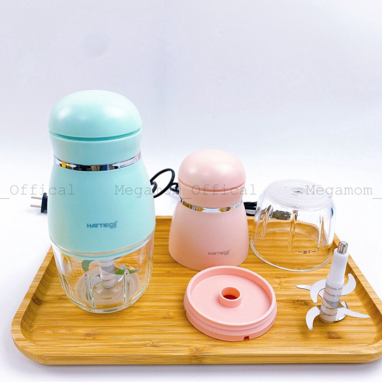 Máy Xay Ăn Dặm Cốc Thuỷ Tinh Cho Bé Hattiecs