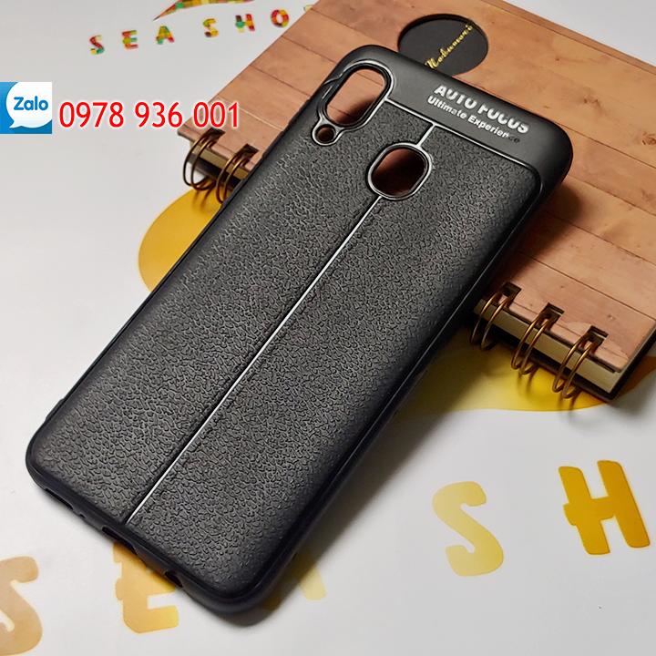 Ốp lưng samsung galaxy a30 - a305f silicon vân da loại a
