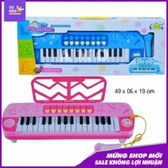 Đàn piano có micro có nhạc dành cho bé(kèm pin đầy đủ)