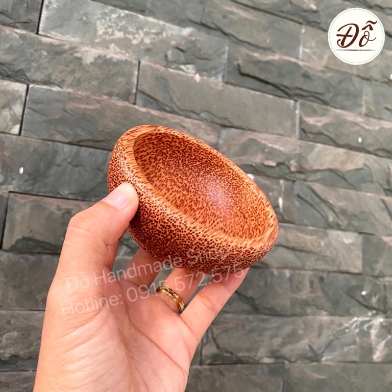 chén gỗ dừa nhỏ 9cm loại tốt :nhất