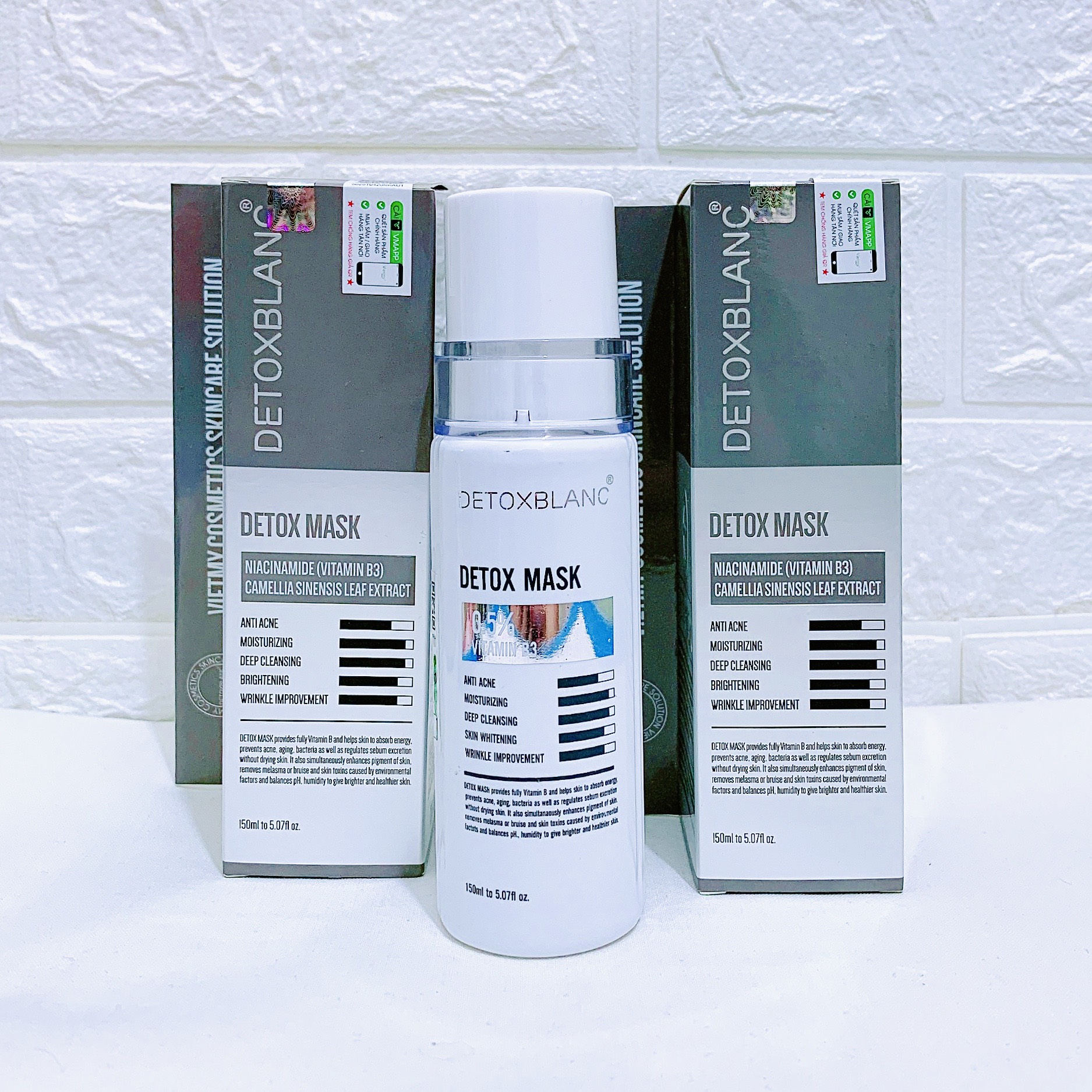 Mặt nạ thải độc trắng da DetoxBlanc