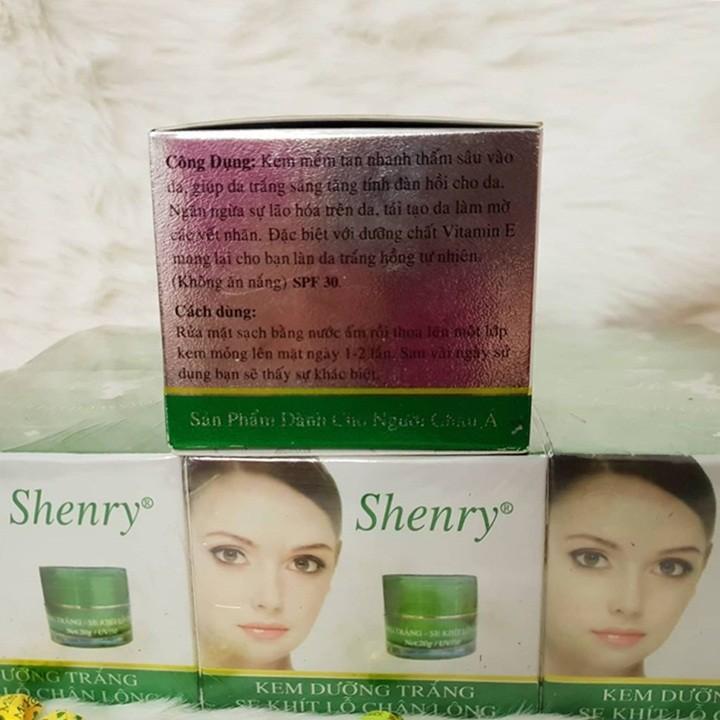 KEM DƯỠNG TRẮNG DA SE KHÍT LỖ CHÂN LÔNG SHENRY