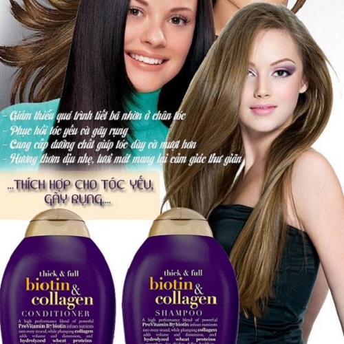 [HCM]Dầu gội Biotin & Collagen OGX 577ml mỹ