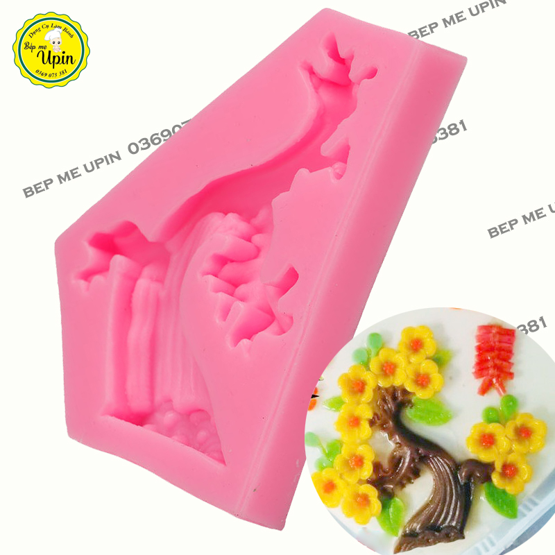 Khuôn silicon tạo hình thân cây